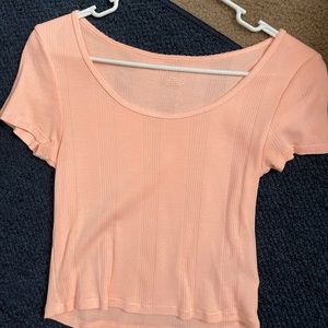 Coral crop top